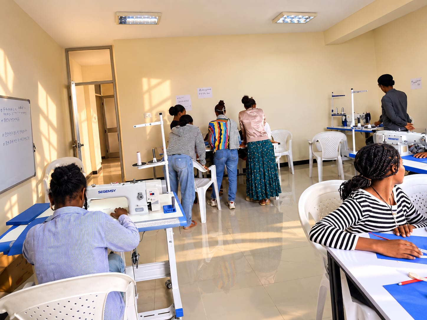 A sewing workshop